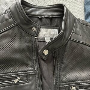 Men’s Michael Kohrs Black Leather Jacket
